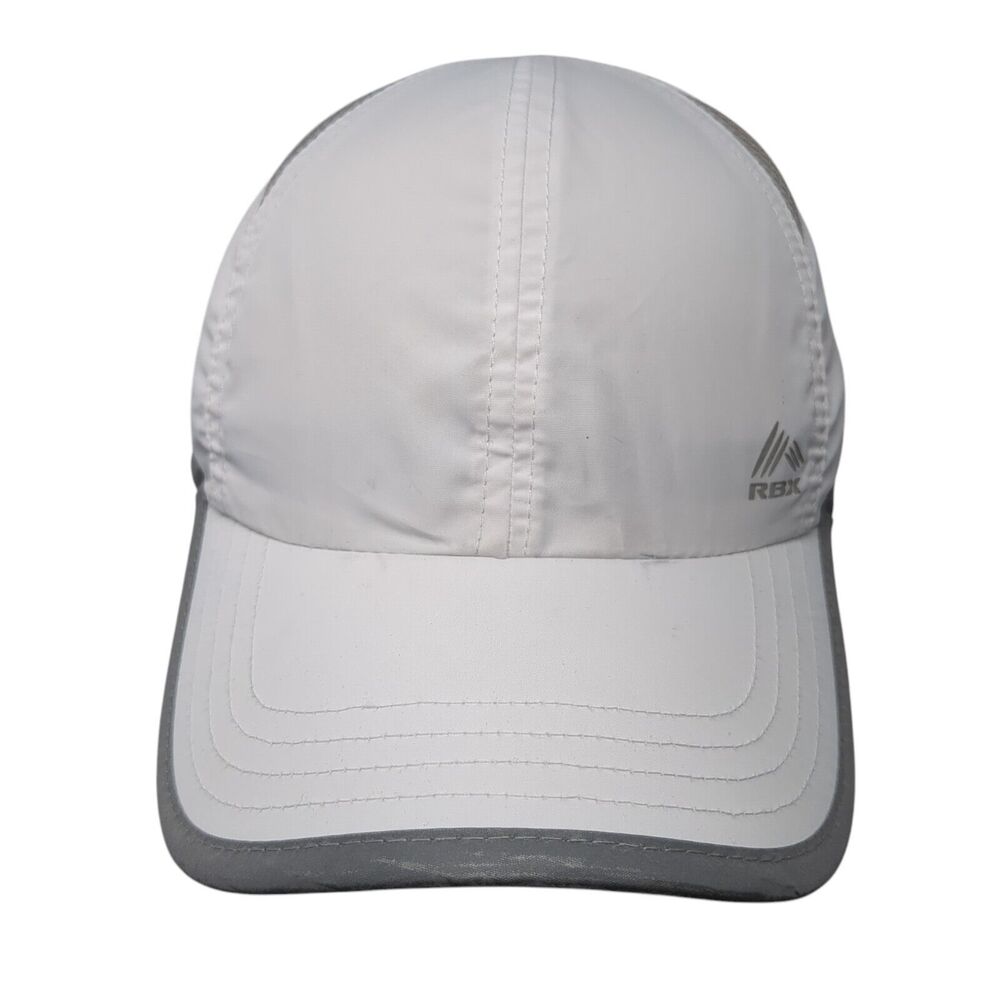 RBX Strapback Hat White One Size Adjustable Lightweight Breathable 6 Panel